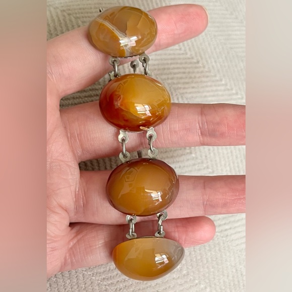 Vintage Carnelian Agate Bracelet - Picture 16 of 16
